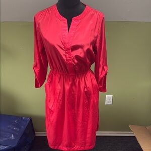 Old Navy Red Midi Dress